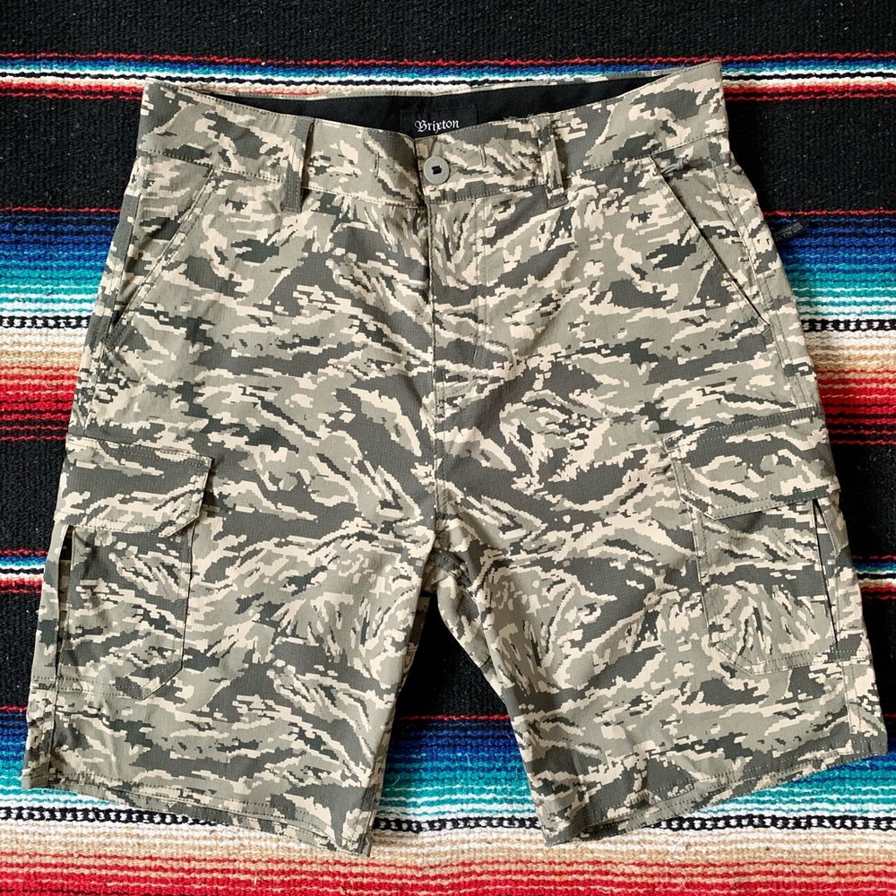 NWOT Brixton Quick Dry Camo Shorts